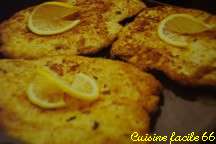 Escalopes de dinde panes