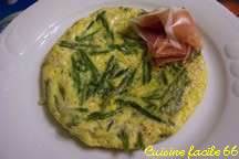 Omelette aux asperges sauvages