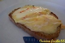 Tartine de Saint Sbastien au piment dEspelette