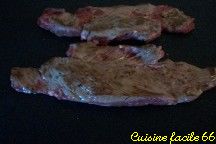 Onglet de buf grills  la plancha