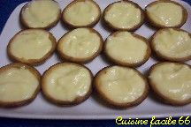 Tartelettes sables aux fruits sur crme au muscat