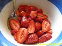 Salade de fraise au miel