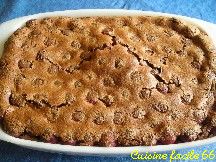 Clafoutis aux cerises et chocolat noir