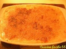 Gratin dendives et jambon en bchamel rose