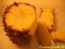 Ananas rôti aux épices et Muscat de Rivesaltes