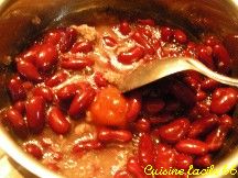 Haricots rouges faon Chili con carne