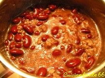 Haricots rouges faon Chili con carne