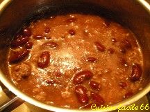 Haricots rouges faon Chili con carne
