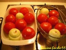 Tomates, courgettes et oignons farcies à l’ancienne
