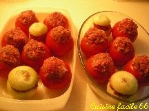 Tomates, courgettes et oignons farcies à l’ancienne