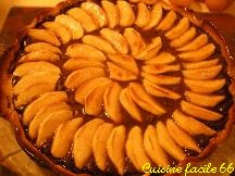 Tarte aux pommes, chocolat, noix de coco