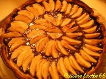 Tarte aux pommes, chocolat, noix de coco