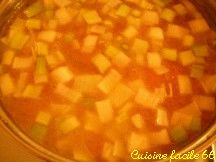 Soupe de brunoises de lgumes