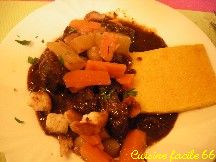 Daube de joues de buf au banyuls