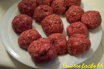 Boulettes de bufs pices aux trois poivrons (couleurs basquaises)