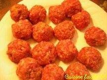 Boulettes de viandes  lorientale sur son lit de ratatouille