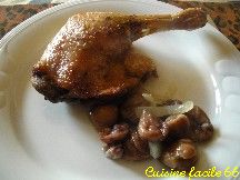 Cuisses de canard rties aux marrons