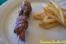 Brochettes daiguillettes et curs de canard gras