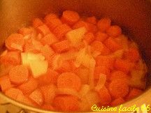 Velout de carotte au gingembre (cocotte pression)