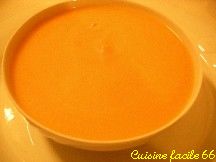 Velout de carotte au gingembre Cliquer pour voir la recette