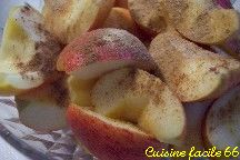 Compote de pommes au gingembre et à la cannelle express (micro onde)