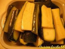 Courgettes au cumin  la plancha