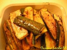 Courgettes au cumin  la plancha