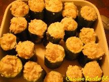 Courgettes farcies aux noix de Saint Jacques