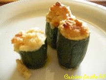 Courgettes farcies aux noix de Saint Jacques