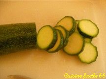 Courgettes dcoupes en rondelles