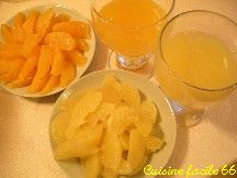 Verrines de crmes dagrumes (oranges et pamplemousses)