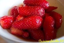 Fraises au Muscat de Rivesaltes