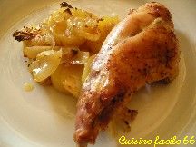 Cuisses de lapin rties aux pommes de terre Cliquer pour voir la recette