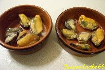 Moules gratines