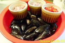 Moules farcies gratines  lespagnole au jambon et poivron