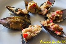 Moules farcies gratines  lespagnole au jambon et poivron