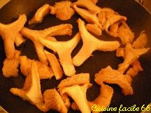 Girolles en tranches