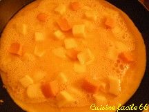 Omelette aux trois fromages