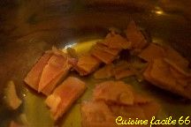 Pipe rigate sauce échalotes jambon au parmesan