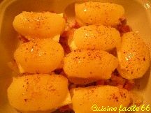 Pommes de terre farcies  la tomme des Pyrnes faon Tartiflette