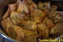 Curry de poulet au lait de coco