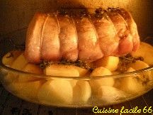 Rôti de porc filet à la fleur de thym frais