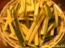 Courgettes sautes aux pices