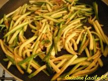 Courgettes sautes aux pices