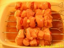 Brochettes de poulet au miel  lorientale