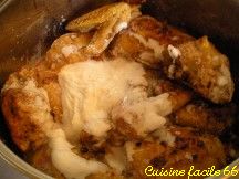 Poulet faon polynsienne au lait de coco