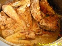 Poulet faon polynsienne au lait de coco