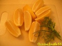 Poulet rti au fenouil et citron