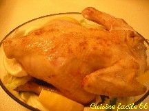 Poulet rti au fenouil et citron