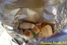 Poulet en papillote et sa julienne de lgumes